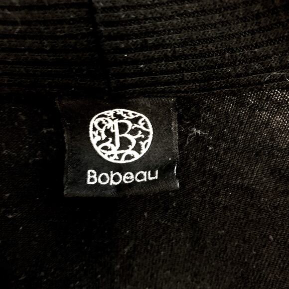 Bobeau Black Open lightweight Jacket with rollup Sleeve Sz S - Picture 3 of 5